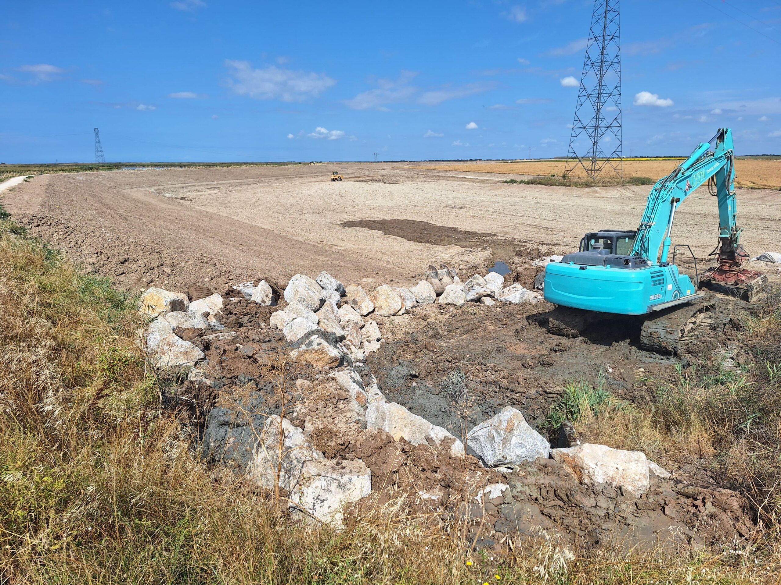 Fin du chantier des digues de la Prée Mizottière et des Six Pierres